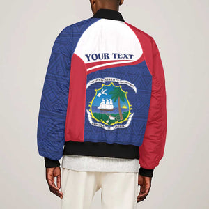 Personalised Liberia African Bomber Jacket Coat Of Arms Flag