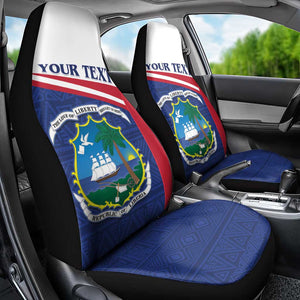 Personalised Liberia African Car Seat Cover Coat Of Arms Flag