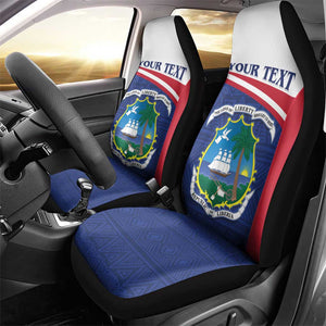 Personalised Liberia African Car Seat Cover Coat Of Arms Flag