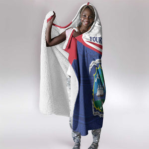 Personalised Liberia African Hooded Blanket Coat Of Arms Flag