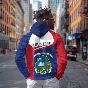 Personalised Liberia African Hoodie Coat Of Arms Flag