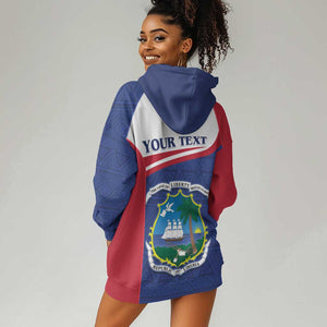 Personalised Liberia African Hoodie Dress Coat Of Arms Flag