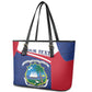Personalised Liberia African Leather Tote Bag Coat Of Arms Flag