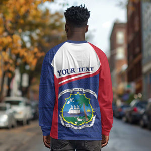 Personalised Liberia African Long Sleeve Shirt Coat Of Arms Flag LT15