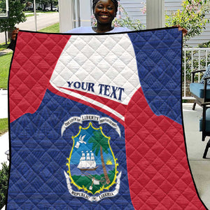 Personalised Liberia African Quilt Coat Of Arms Flag