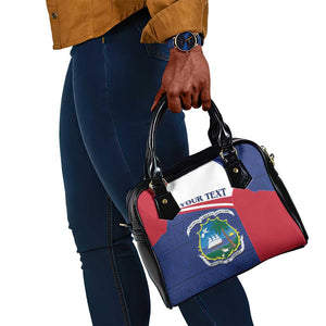 Personalised Liberia African Shoulder Handbag Coat Of Arms Flag