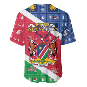 Afro Namibia Baseball Jersey Coat Of Arms Christmas Style