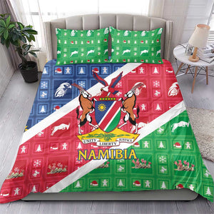 Afro Namibia Bedding Set Coat Of Arms Christmas Style