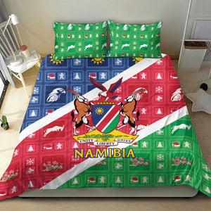 Afro Namibia Bedding Set Coat Of Arms Christmas Style