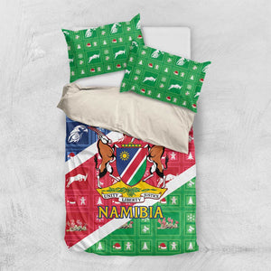 Afro Namibia Bedding Set Coat Of Arms Christmas Style