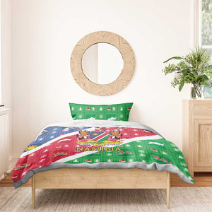 Afro Namibia Bedding Set Coat Of Arms Christmas Style