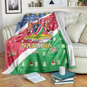 Afro Namibia Blanket Coat Of Arms Christmas Style