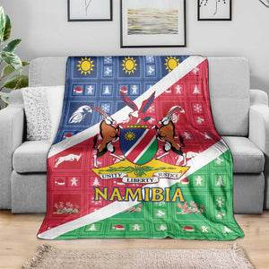 Afro Namibia Blanket Coat Of Arms Christmas Style