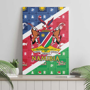 Afro Namibia Canvas Wall Art Coat Of Arms Christmas Style