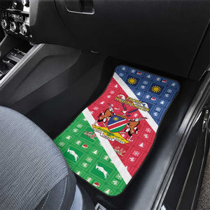 Afro Namibia Car Mats Coat Of Arms Christmas Style