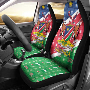 Afro Namibia Car Seat Cover Coat Of Arms Christmas Style