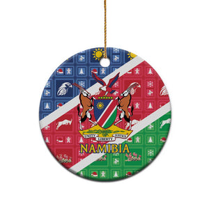 Afro Namibia Ceramic Ornament Coat Of Arms Christmas Style