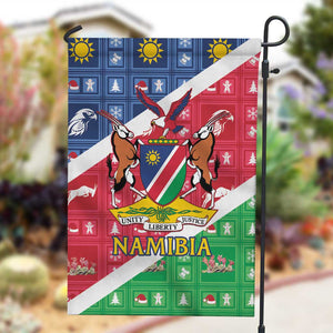 Afro Namibia Garden Flag Coat Of Arms Christmas Style