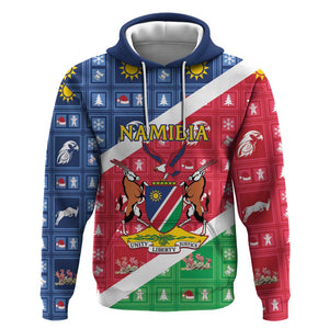 Afro Namibia Hoodie Coat Of Arms Christmas Style