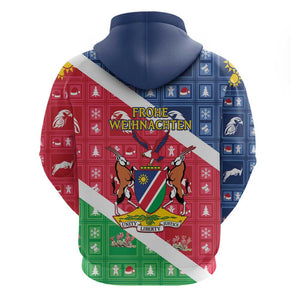 Afro Namibia Hoodie Coat Of Arms Christmas Style