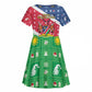 Afro Namibia Kid Short Sleeve Dress Coat Of Arms Christmas Style