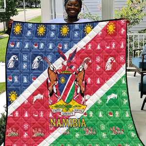 Afro Namibia Quilt Coat Of Arms Christmas Style