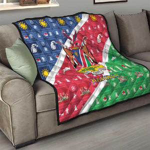 Afro Namibia Quilt Coat Of Arms Christmas Style