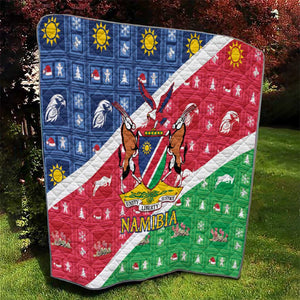 Afro Namibia Quilt Coat Of Arms Christmas Style