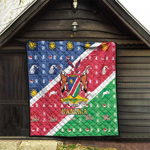 Afro Namibia Quilt Coat Of Arms Christmas Style