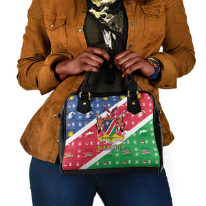 Afro Namibia Shoulder Handbag Coat Of Arms Christmas Style