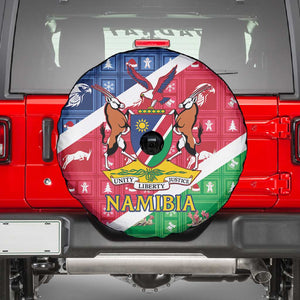 Afro Namibia Spare Tire Cover Coat Of Arms Christmas Style