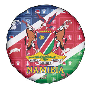 Afro Namibia Spare Tire Cover Coat Of Arms Christmas Style