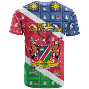 Afro Namibia T shirt Coat Of Arms Christmas Style