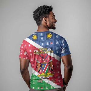 Afro Namibia T shirt Coat Of Arms Christmas Style