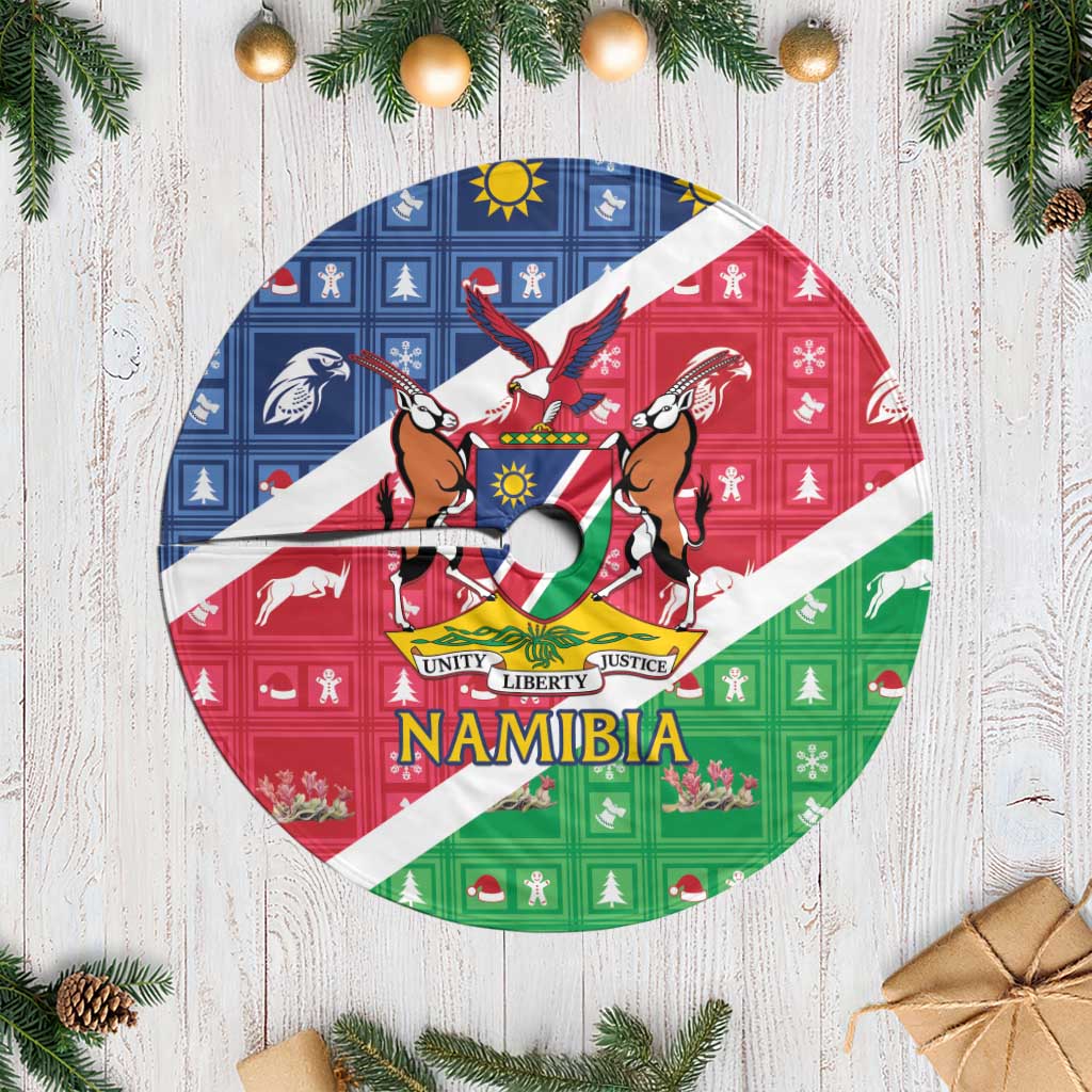 Afro Namibia Tree Skirt Coat Of Arms Christmas Style