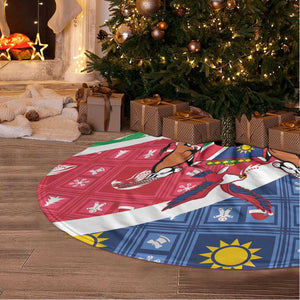 Afro Namibia Tree Skirt Coat Of Arms Christmas Style