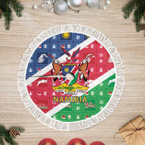 Afro Namibia Tree Skirt Coat Of Arms Christmas Style