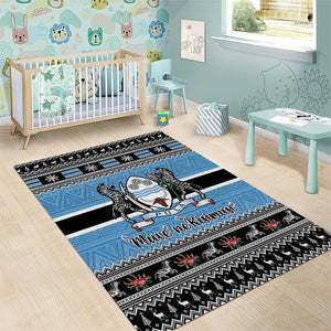 Afro Botswana Christmas Area Rug Coat Of Arms - African Pattern