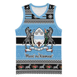 Afro Botswana Christmas Basketball Jersey Coat Of Arms - African Pattern LT15