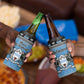 Afro Botswana Christmas 4 in 1 Can Cooler Tumbler Coat Of Arms - African Pattern
