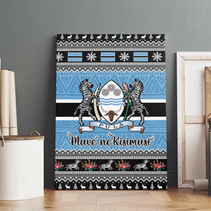 Afro Botswana Christmas Canvas Wall Art Coat Of Arms - African Pattern