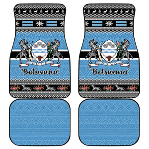 Afro Botswana Christmas Car Mats Coat Of Arms - African Pattern