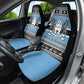 Afro Botswana Christmas Car Seat Cover Coat Of Arms - African Pattern