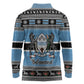 Afro Botswana Christmas Long Sleeve Polo Shirt Coat Of Arms - African Pattern