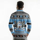 Afro Botswana Christmas Long Sleeve Polo Shirt Coat Of Arms - African Pattern