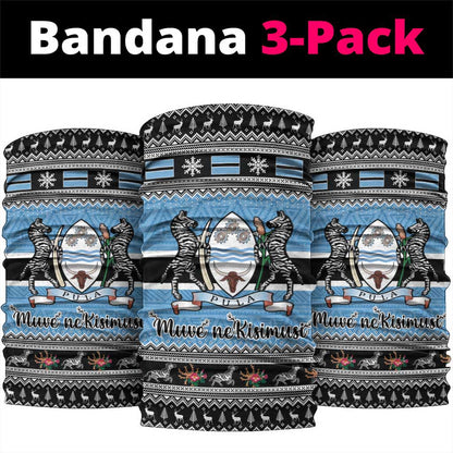Afro Botswana Christmas Neck Gaiter Coat Of Arms - African Pattern LT15