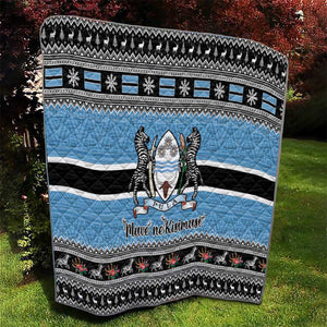 Afro Botswana Christmas Quilt Coat Of Arms - African Pattern