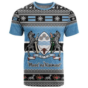 Afro Botswana Christmas T shirt Coat Of Arms - African Pattern