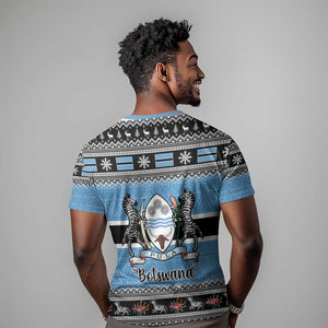 Afro Botswana Christmas T shirt Coat Of Arms - African Pattern