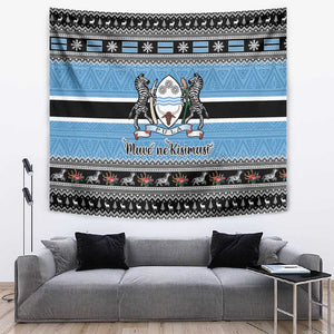 Afro Botswana Christmas Tapestry Coat Of Arms - African Pattern